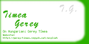 timea gerey business card